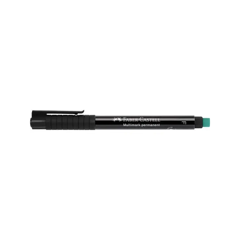 Faber-Castell Multimark Rotulador Permanente - Ancho de Trazo 0.6mm - Goma de Borrar Integrada - Resistente a la Luz y al Agua -