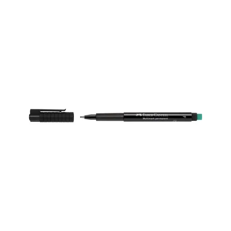 Faber-Castell Multimark Rotulador Permanente - Ancho de Trazo 0.6mm - Goma de Borrar Integrada - Resistente a la Luz y al Agua -