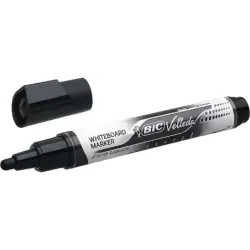Bic Velleda Liquid Ink Marcador para Pizarra - Punta Media - Trazo 2.3mm - Tinta Liquida con Base de Alcohol - Color Negro | Aho