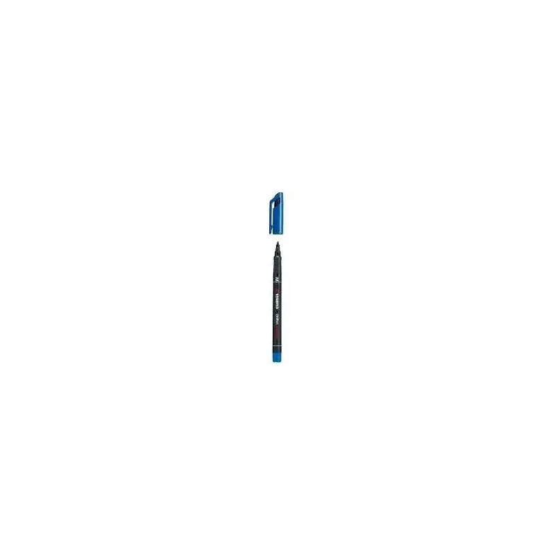 Stabilo OHPen Rotulador Permanente - Punta Media - Trazo de 1mm - Agarre Antideslizante - Tapon Ventilado - Color Azul | Ahorro
