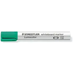 Staedtler Lumocolor 351 Marcador para Pizarra Blanca - Punta Biselada 2 - 5mm Aprox - Secado Rapido - Color Verde | Ahorro Impri