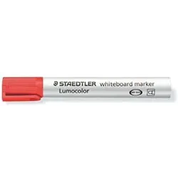 Staedtler Lumocolor 351 Rotulador para Pizarra - Punta Redonda - Trazo 2mm - Capuchon con Clip - Color Rojo | Ahorro Imprimiendo