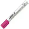 Staedtler Lumocolor 351 Rotulador para Pizarra - Punta Redonda - Trazo 2mm - Capuchon con Clip - Color Rosa | Ahorro Imprimiendo