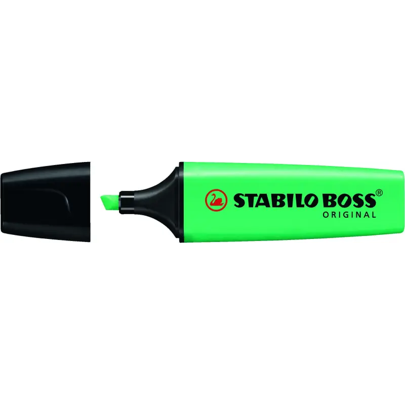 Stabilo Boss 70 Rotulador Marcador Fluorescente - Trazo entre 2 y 5mm - Recargable - Tinta con Base de Agua - Color Turquesa Flu