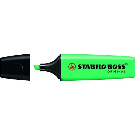 Stabilo Boss 70 Rotulador Marcador Fluorescente - Trazo entre 2 y 5mm - Recargable - Tinta con Base de Agua - Color Turquesa Flu