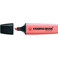 Stabilo Boss 70 Pastel Rotulador Marcador Fluorescente - Trazo entre 2 y 5mm - Recargable - Tinta con Base de Agua - Color Meloc