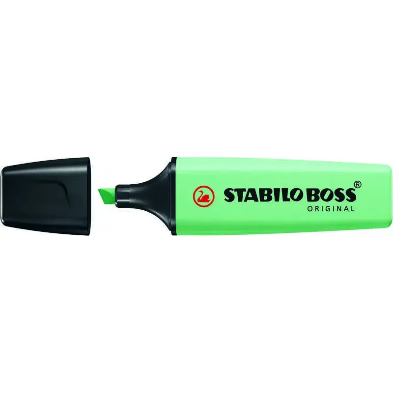Stabilo Boss 70 Pastel Rotulador Marcador Fluorescente - Trazo entre 2 y 5mm - Recargable - Tinta con Base de Agua - Color Pizca
