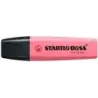 Stabilo Boss 70 Pastel Marcador Fluorescente - Trazo entre 2 y 5mm - Recargable - Tinta con Base de Agua - Color Rosa Cerezo en