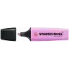 Stabilo Boss 70 Pastel Marcador Fluorescente - Trazo entre 2 y 5mm - Recargable - Tinta con Base de Agua - Color Fucsia Helado |
