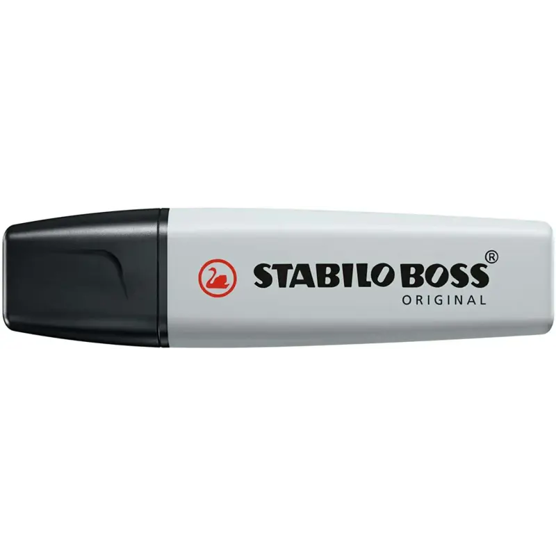 Stabilo Boss 70 Pastel Marcador Fluorescente - Trazo entre 2 y 5mm - Recargable - Tinta con Base de Agua - Color Gris Polvorient