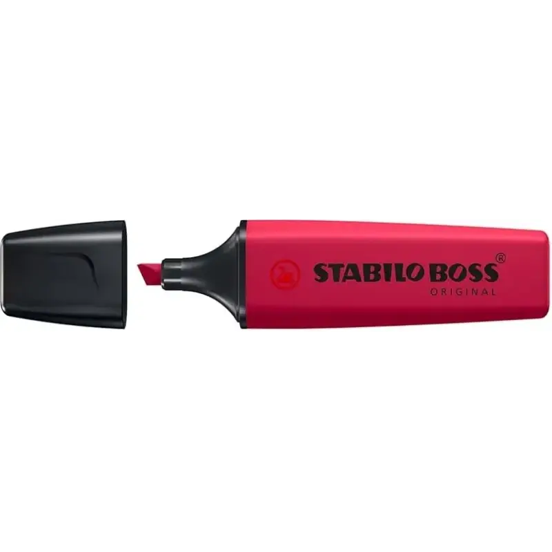 Stabilo Boss Naturecolors Wildflower Edition Marcador Fluorescente - Trazo entre 2 y 5mm - Tinta con Base de Agua - Color Rojo B