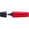 Stabilo Boss 70 Rotulador Marcador Fluorescente - Trazo entre 2 y 5mm - Recargable - Tinta con Base de Agua - Color Rojo Real |