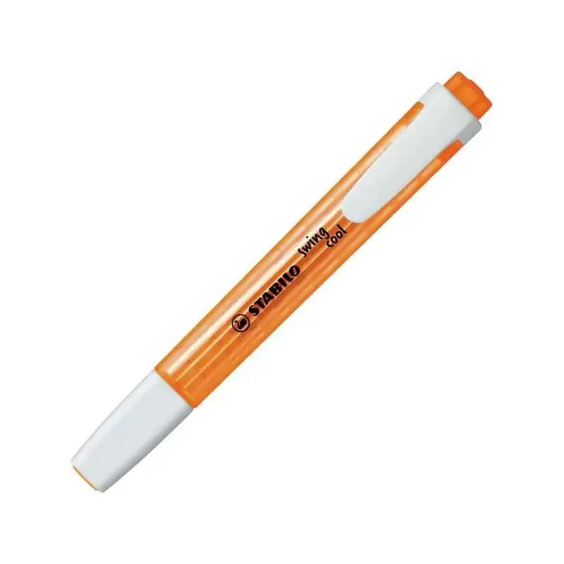 Stabilo Swing Cool Marcador Fluorescente - Cuerpo Plano - Punta Biselada - Trazo entre 1 y 4mm - Tinta con Base de Agua - Antise