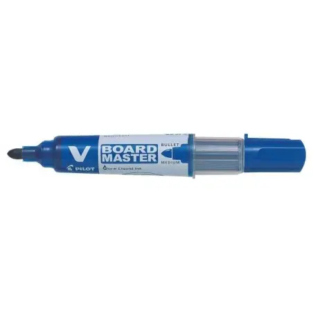 Pilot V-Board Master Begreen Rotulador para Pizarra Blanca - Punta Redonda 6mm - Trazo 2.3mm - 91% Plastico Reciclado - Recargab