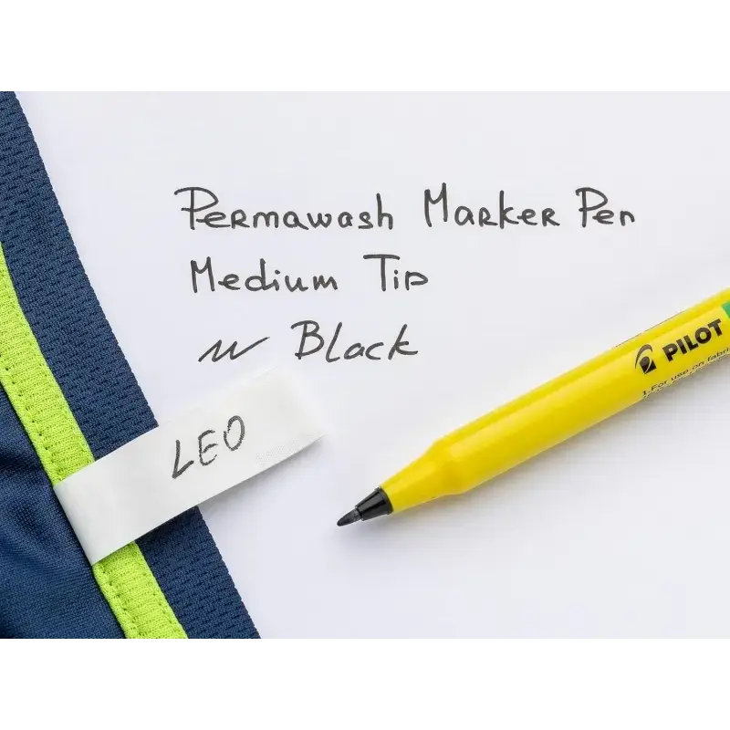 Pilot Permawash Rotulador Permanente para Textil - Punta de 2mm - Color Negro | Ahorro Imprimiendo