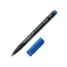 Staedtler Lumocolor 318 Rotulador Permanente - Punta Fina Redonda - Trazo 0.6mm - Capuchon con Clip - Secado Rapido - Color Azul