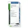 Staedtler Lumocolor 318 Rotulador Permanente - Punta Fina Redonda - Trazo 0.6mm - Capuchon con Clip - Secado Rapido - Color Verd