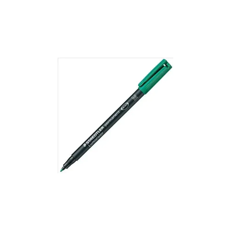 Staedtler Lumocolor 317 Rotulador Permanente - Punta Media Redonda - Trazo 1mm Aprox - Capuchon con Clip - Secado Rapido - Color