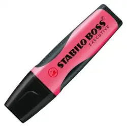 Stabilo Boss Executive Marcador Fluorescente - Zona de Agarre - Trazo entre 2 y 5mm - Recargable - Tinta con Base de Agua - Colo