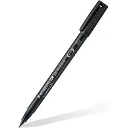 Staedtler Lumocolor Permanent 313 Rotulador Permanente de Punta Fina - Trazo 0.4mm - Secado Rapido - Color Negro | Ahorro Imprim