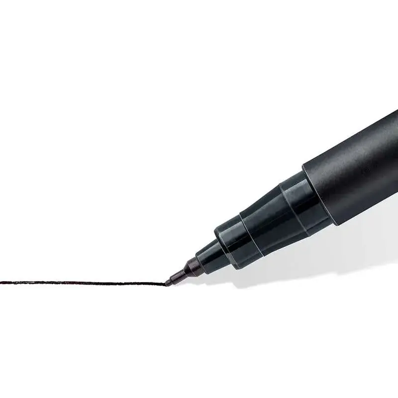 Staedtler Lumocolor Permanent 313 Rotulador Permanente de Punta Fina - Trazo 0.4mm - Secado Rapido - Color Negro | Ahorro Imprim