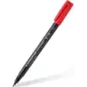 Staedtler Lumocolor Permanent 313 Rotulador Permanente de Punta Fina - Trazo 0.4mm Aprox - Secado Rapido - Color Rojo | Ahorro I