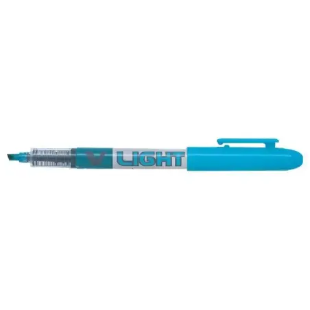 Pilot Rotulador Marcador V-Light - Punta Biselada 3.60mm - Trazo de 3.30mm - Color Azul | Ahorro Imprimiendo