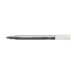 Staedtler Metallic Brush Rotulador Punta Pincel - Trazo 1 - 6mm Aprox - Tinta Base de Agua - Color Blanco | Ahorro Imprimiendo