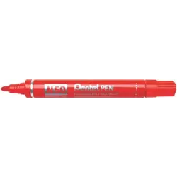 Pentel Pen N50 Rotulador Permanente - Punta de 4.3mm - Resistente a Agua y Luz - Color Rojo | Ahorro Imprimiendo