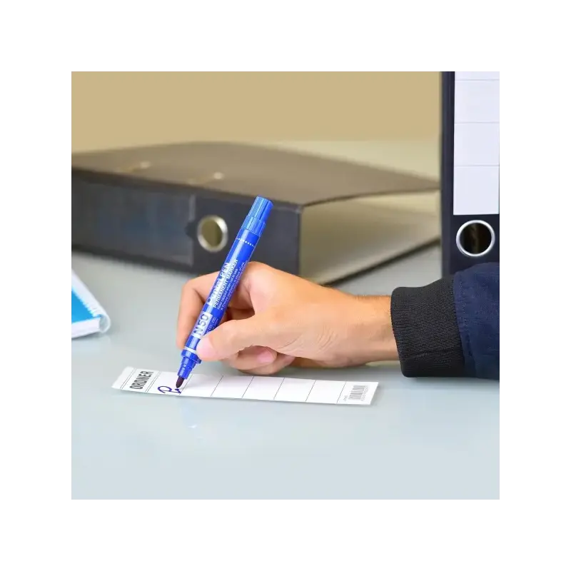 Pentel Pen N50 Rotulador Permanente - Punta de 4.3mm - Resistente a Agua y Luz - Color Azul | Ahorro Imprimiendo