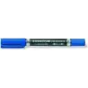 Staedtler Lumocolor 348 Rotulador Permanente de Doble Punta - Secado Rapido - Color Azul | Ahorro Imprimiendo