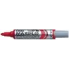 Pentel Maxiflo Rotulador para Pizarra Blanca - Regulacion del Flujo de Tinta - Punta Redonda - Ancho de Linea 2,5mm - 50% de Mat