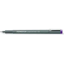 Staedtler Pigment Liner 308 Rotulador Calibrado - Trazo 0.3mm - Secado Rapido - Color Violeta | Ahorro Imprimiendo
