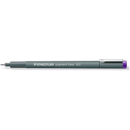 Staedtler Pigment Liner 308 Rotulador Calibrado - Trazo 0.3mm - Secado Rapido - Color Violeta | Ahorro Imprimiendo