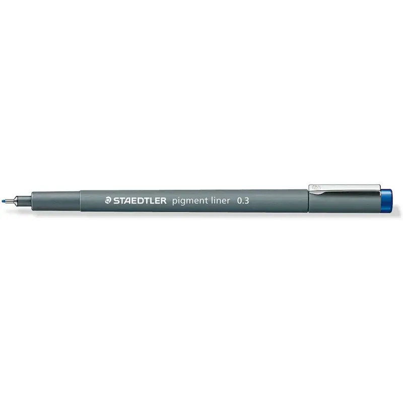 Staedtler Pigment Liner 308 Rotulador Calibrado - Trazo 0.3mm - Secado Rapido - Color Azul | Ahorro Imprimiendo