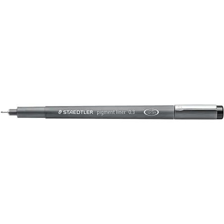 Staedtler Pigment Liner 308 Rotulador Calibrado - Trazo 0.3mm - Secado Rapido - Color Negro | Ahorro Imprimiendo