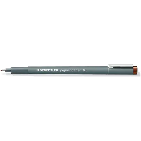 Staedtler Pigment Liner 308 Rotulador Calibrado - Trazo 0.5mm - Secado Rapido - Color Marron | Ahorro Imprimiendo