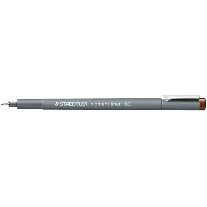 Staedtler Pigment Liner 308 Rotulador Calibrado - Trazo 0.3mm - Secado Rapido - Color Marron | Ahorro Imprimiendo