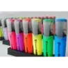 Bismark Pack de 6 Marcadores Fluorescentes - Punta Biselada 2 - 5mm Aprox - Tinta Base de Agua - Larga Duracion - Colores Neon S