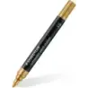 Staedtler Lumocolor 349 Marcador Acrilico Permanente - Trazo 2.4 mm Aprox - Tinta Base de Agua - Color Oro | Ahorro Imprimiendo
