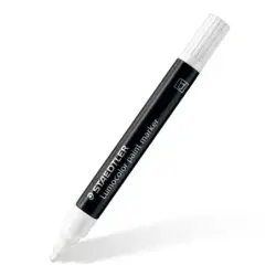 Staedtler Lumocolor 349 Marcador Acrilico Permanente - Trazo 2.4 mm aprox. - Tinta Base de Agua - Color Blanco | Ahorro Imprimie