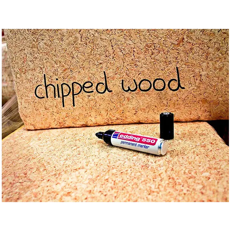 Edding 550 Rotulador Permanente - Punta Redonda - Trazo entre 3 y 4 mm. - Recargable - Secado Rapido - Color Negro | Ahorro Impr