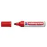 Edding 550 Rotulador Permanente - Punta Redonda - Trazo entre 3 y 4 mm. - Recargable - Secado Rapido - Color Rojo | Ahorro Impri