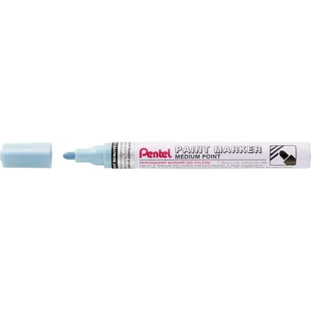 Pentel Paint Marker Marcador de Pintura - Punta Media 4.5mm - Permanente en todas las Superficies - Resistente a Luz y Agua - Cu