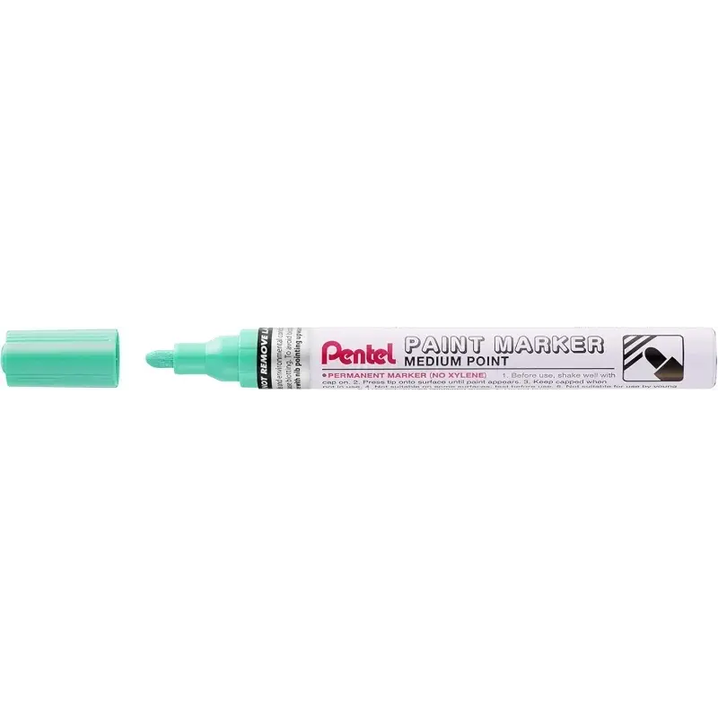 Pentel Paint Marker Marcador de Pintura - Punta Media 4.5mm - Permanente en todas las Superficies - Resistente a Luz y Agua - Cu