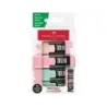 Faber-Castell TXTLNR Pack de 4 Marcadores Fluorescentes - Punta Biselada - Trazo entre 1, 2 y 5 mm - Tinta con Base de Agua - Co