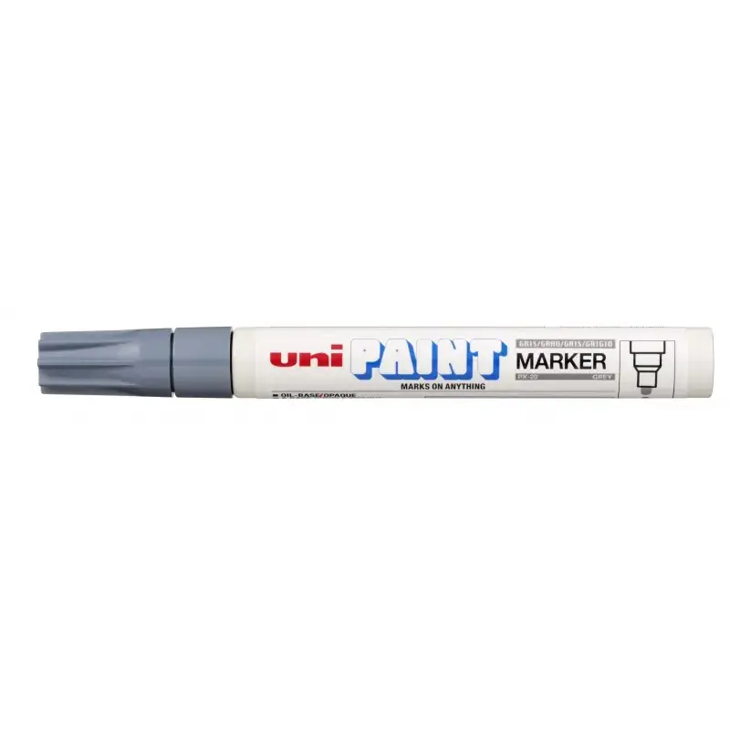 Uni-ball PX-20 Paint Marker - Marcador de Pintura - Punta Acrilica de Bala 2.2-2.8mm - Permanente en Todas las Superficies - Res