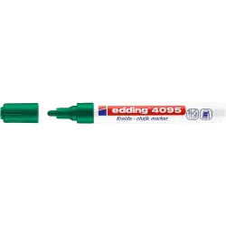 Edding 4095 Rotulador de Tiza Liquida - Punta Redonda - Trazo entre 2 y 3mm - Olor Neutro - Color Verde | Ahorro Imprimiendo