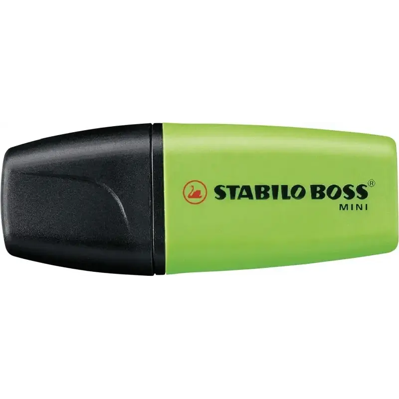 Stabilo Boss Mini Pack de 3 Marcadores Mini Fluorescentes - Trazo entre 2 y 5mm - Tinta con Base de Agua - Antisecado - Colores