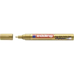 Edding 750 Rotulador Permanente - Punta Redonda - Trazo entre 2 y 4 mm. - Tinta Opaca - Secado Rapido - Color Oro | Ahorro Impri